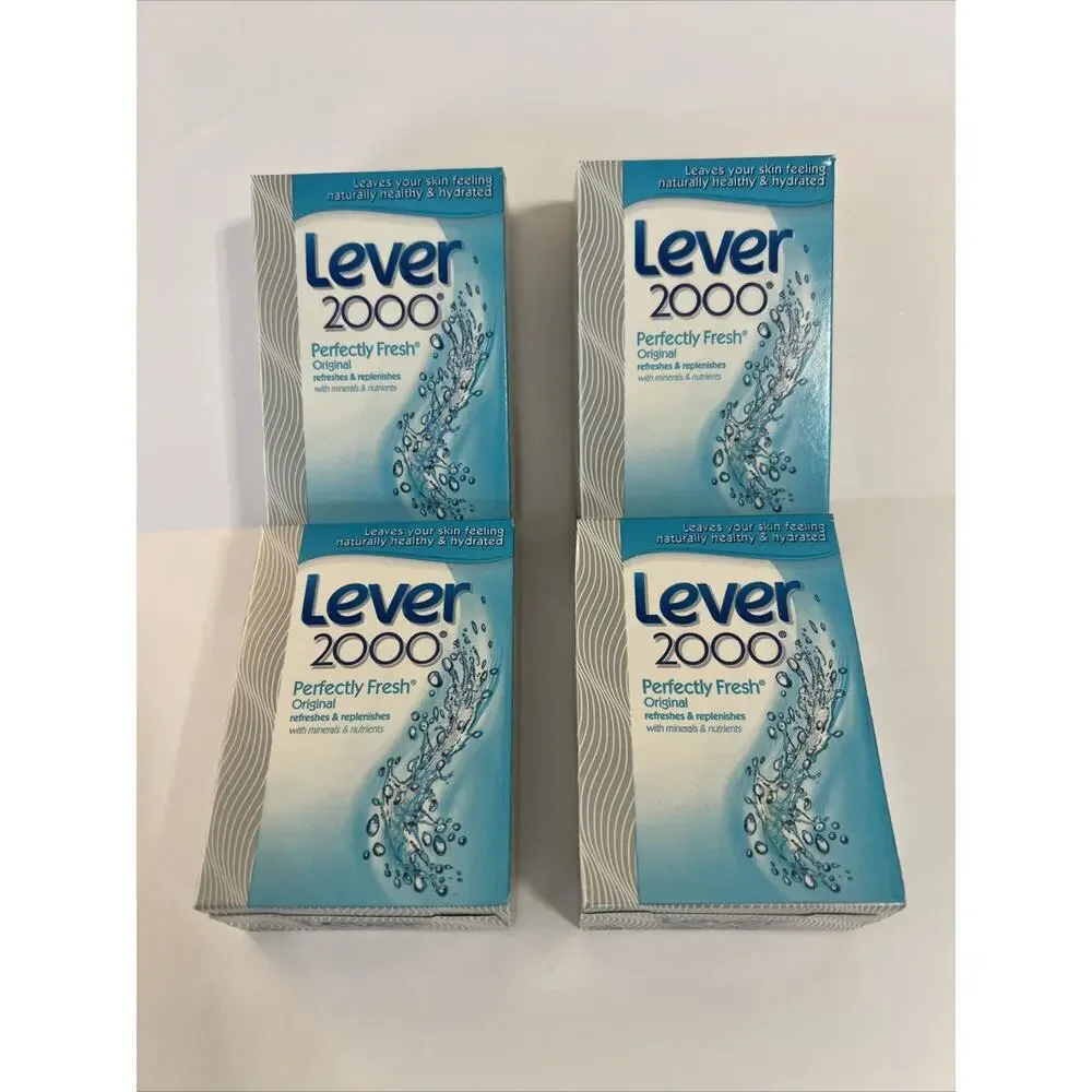 Lot Of 4 Lever 2000‎ Perfectly Fresh Bar Body Cleanser 4 oz NEW Discontinued